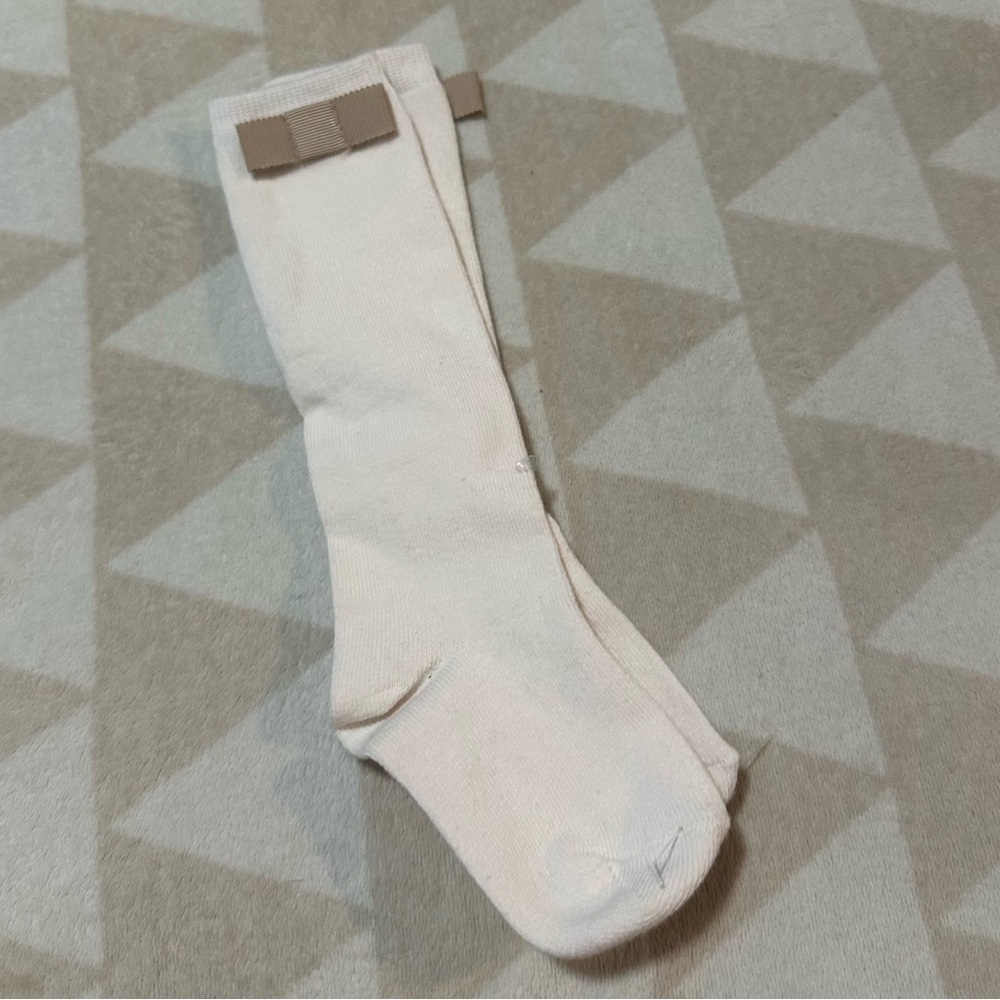 NWOT j crew Girls' grosgrain bow knee-highs